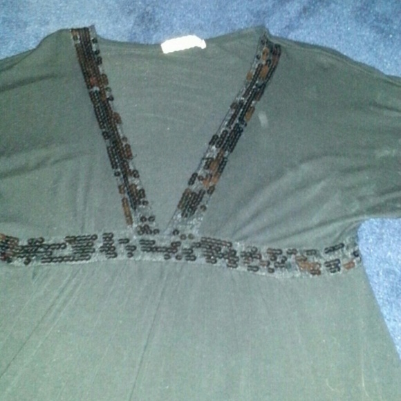 Dress / long flow dress shirt