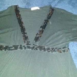 Dress / long flow dress shirt