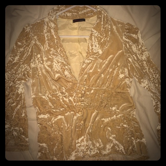 Gold dress cardigan