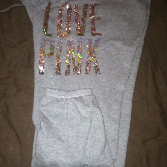 Vs pink bling sweat pants🎀