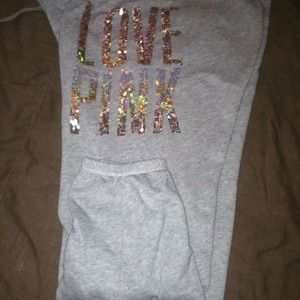Vs pink bling sweat pants🎀