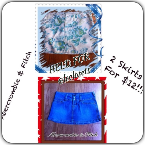 #305 & 306   🎉2 ABERCROMBIE  & FITCH SKIRTS🎉🎉🎉