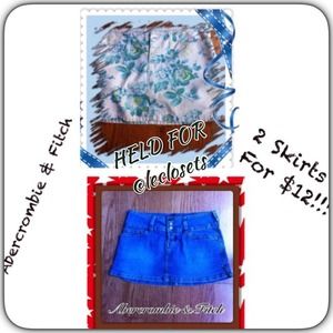 #305 & 306   🎉2 ABERCROMBIE  & FITCH SKIRTS🎉🎉🎉