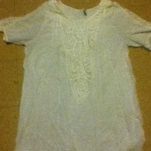 Sheer over shirt