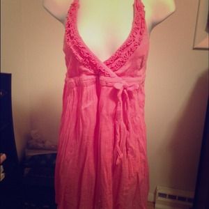 Flirty pink bathing suit cover up