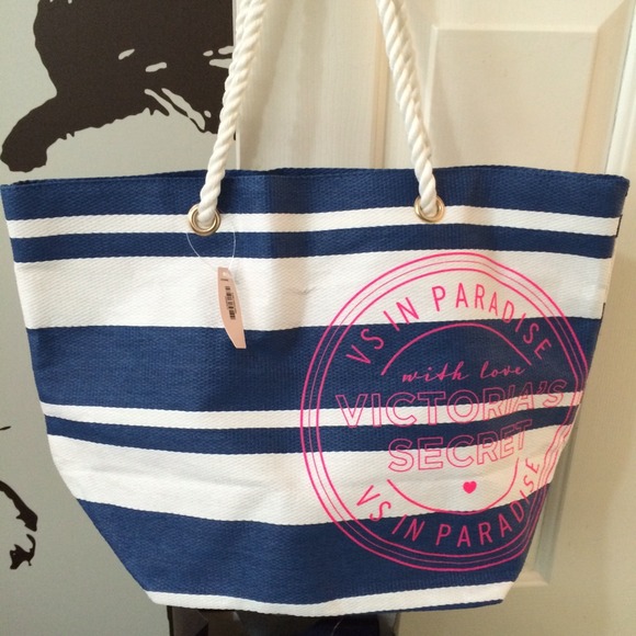 cute VICTORIA'S SECRET beach tote bag NWT