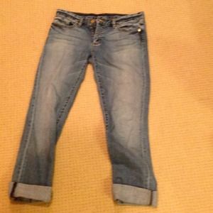 Tory Burch boyfriend denim capris