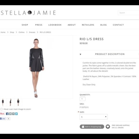 Stella & Jamie Rio L/S dress - Picture 4 of 5