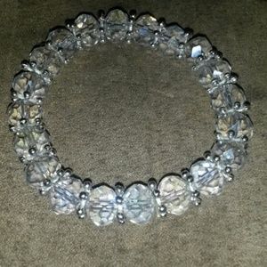 Clear , red , pink swarovski bracelets