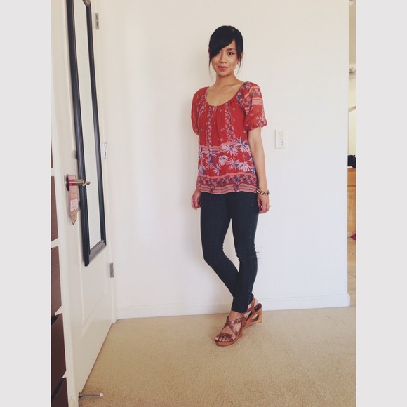 Boho Peasant top - Picture 1 of 2
