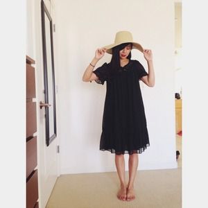 Black boho dress