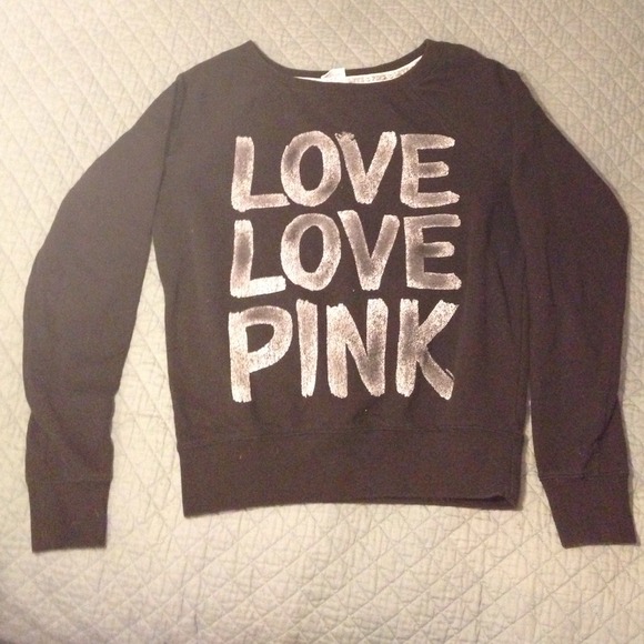 ❤️TRADE 4 @baddgirlang❤️ PINK crew swshirt - Black