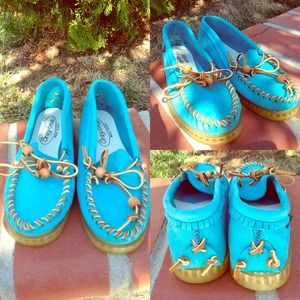 Mocassins with jelly soles. ☀️🌈🌊