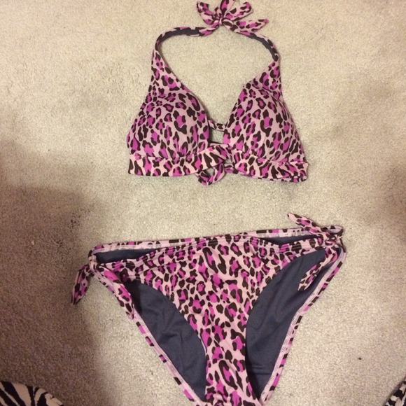 Victoria's Secret purple cheetah bikini