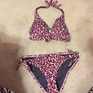 Victoria's Secret purple cheetah bikini