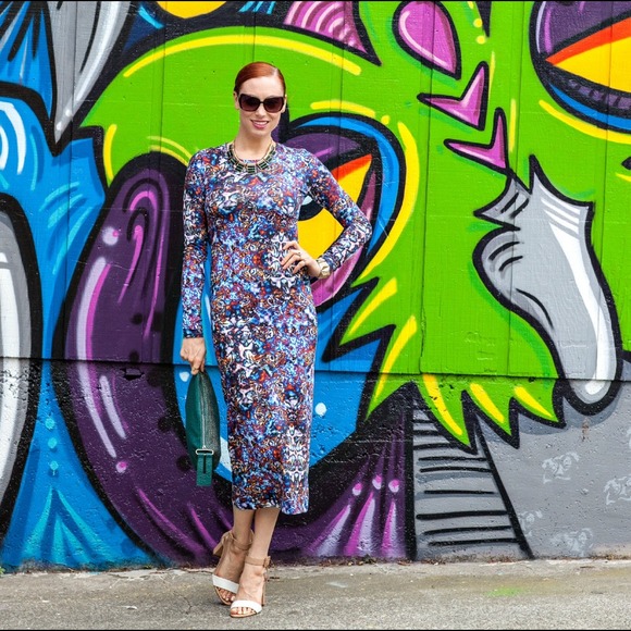 monki Dresses - Printed Midi Dress monki Dresses - Printed Midi Dress