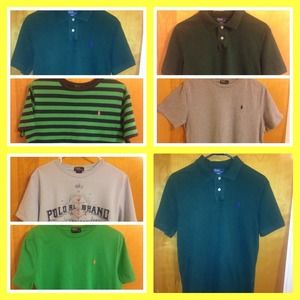 6 Ralph Lauren Polo Shirts