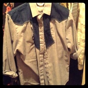 Cute long sleeve cowboy collar shirt