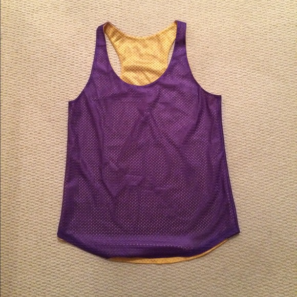 Purple and gold reversible jersey