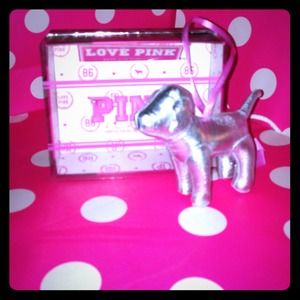 Mini silver ornament dog