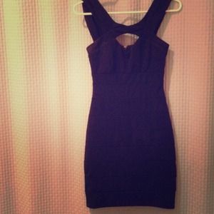 Tight black party dress