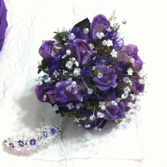 💜 Purple Ball Gown Dress / prom dress 💜 - Picture 3 of 4