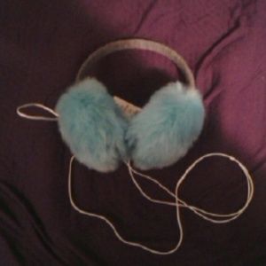 Fuzzy headphone ear muffs