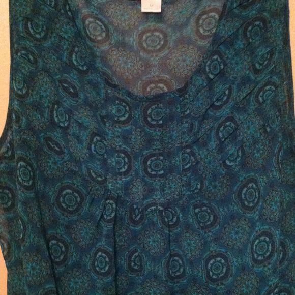 RECENTLY REDUCED!! green sleeveless blouse. 👍😍💚 - Picture 4 of 4