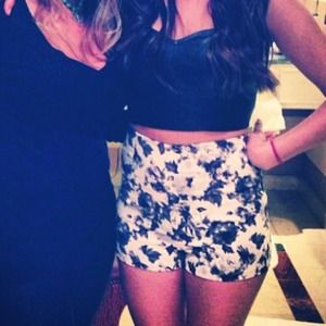 Kirra high waisted floral shorts