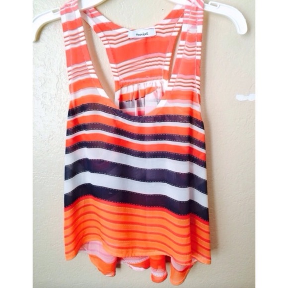 Orange crop top