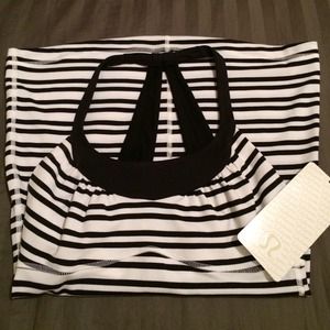 Lululemon "Scoop Me Up Tank" TWBL/BLK/4