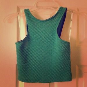 *Teal Crop Top*