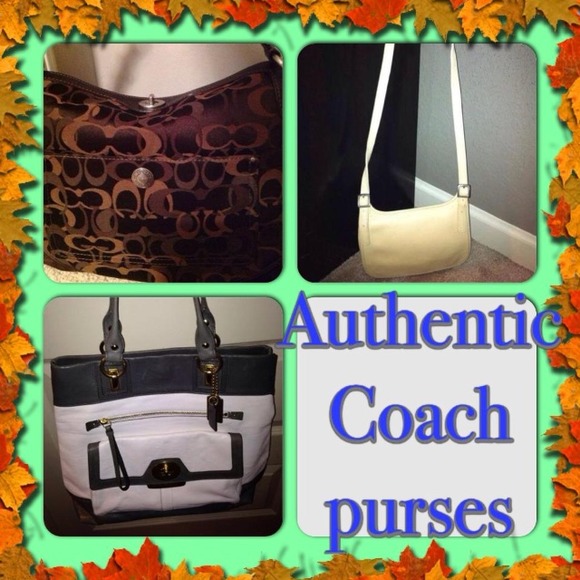 All authentic Coach purses