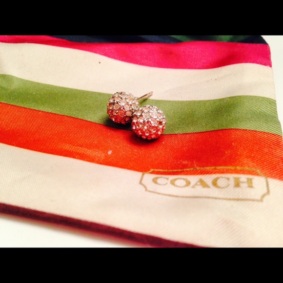 Authentic COACH ball earrings - Picture 3 of 3
