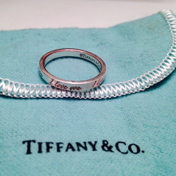 Authentic Tiffany & Co. "I love you" ring
