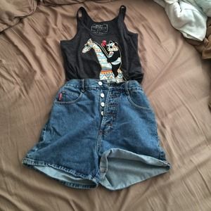 High waisted shorts