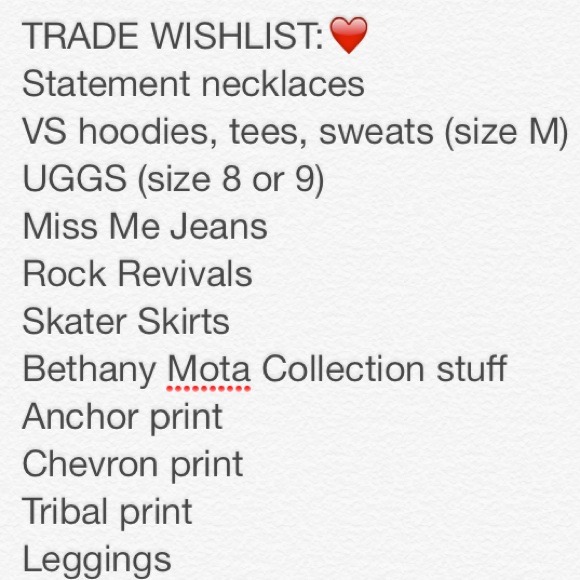 WISHLIST😍❤️😘