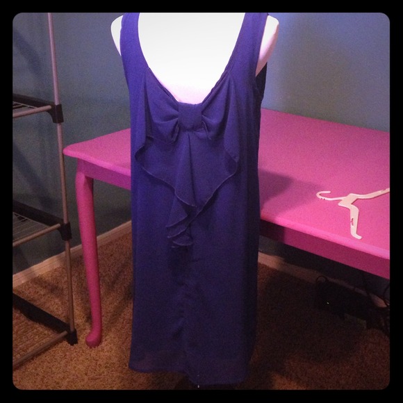Bow back dress