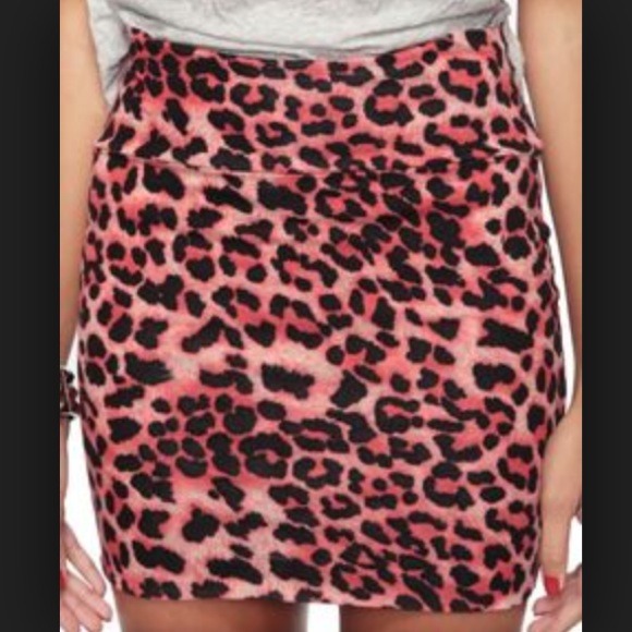 Cheetah print skirt
