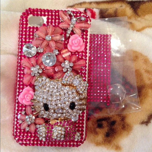 ❌SOLD❌iPhone 4S Hello Kitty Bling Rhinestone Case - Picture 4 of 4