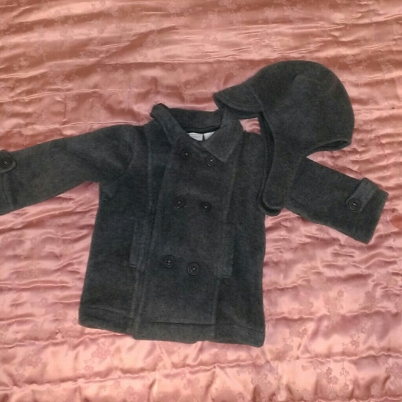 (Sold)Baby unisex coat with hat