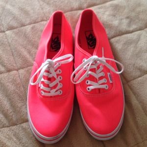 Neon orange vans