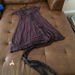 Brown banana republic short maxi dress
