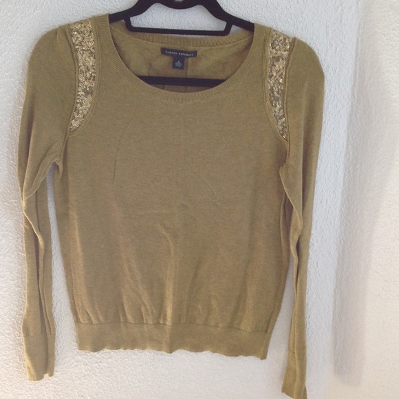 Banana Republic sequin shoulder sweater