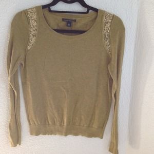 Banana Republic sequin shoulder sweater