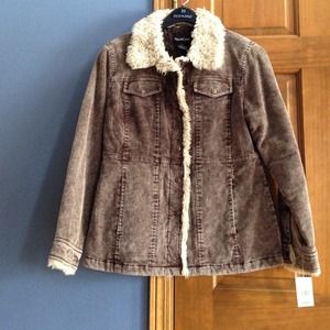 Corduroy chocolate truffle spring/fall jacket
