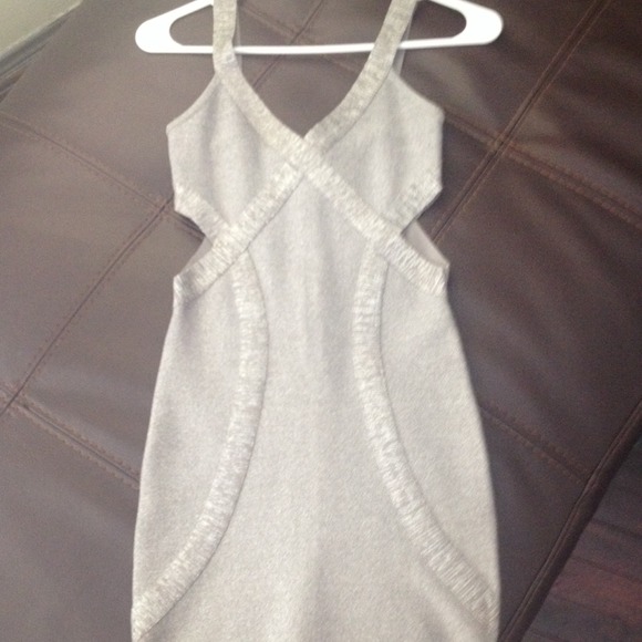 Bebe silver dress