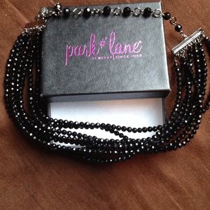 Black beaded necklace