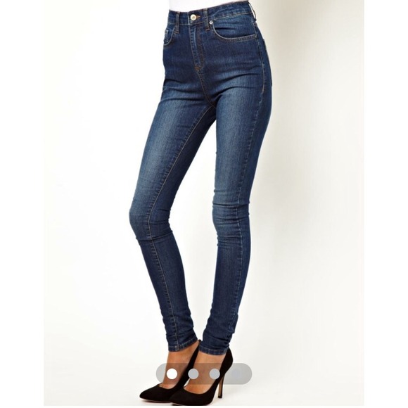 ASOS High Waisted Ultra Skinny Jeans