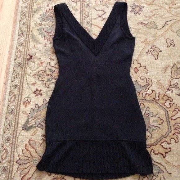 Black mini dress